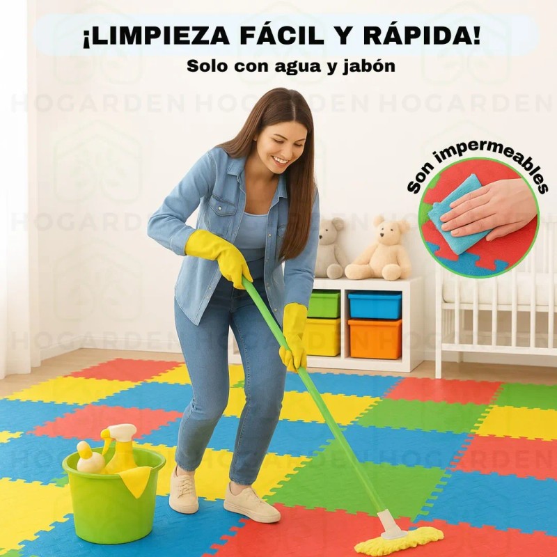 Piso Eva 20 Pzs Protector Para Juegos En Casa