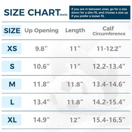 COOLOMG Soccer Shin Guard Sleeves with Foam, Football Calf Pads, Breathable Protective Leg Sleeves for Adult Kids L