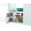 Metaltex Sliding Spice Rack + EasyFix System, Polytherm Metallic, Silver,
