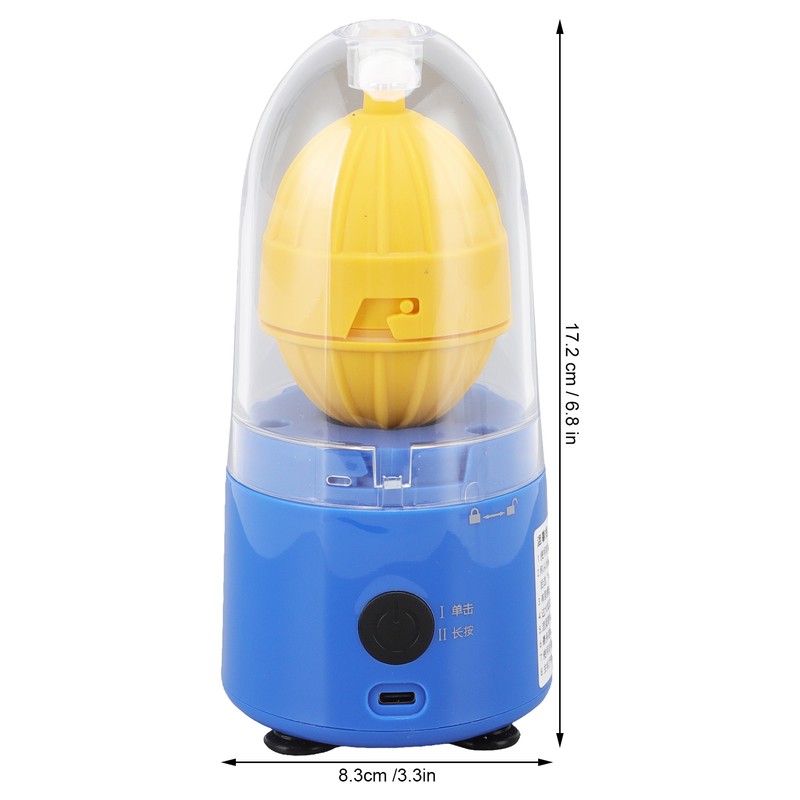 Egg Scrambler Blue Electric Food Grade Material Silicone Bottom Dishwasher