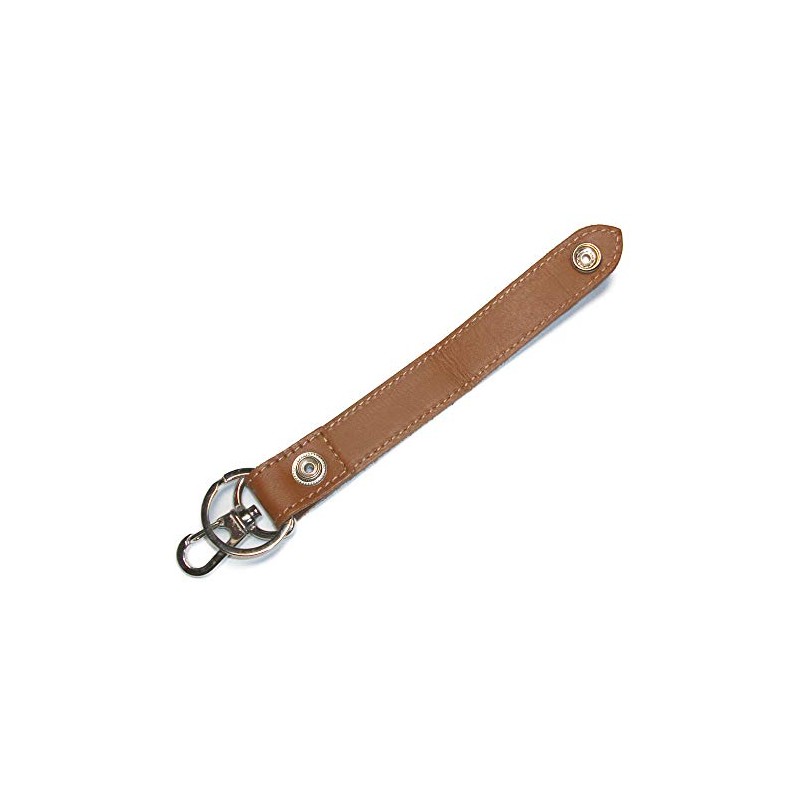 Leather Workshop Satou Key Ring, Genuine Leather, Belt Loop, Nickel,