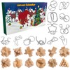 Brain Teaser Advent Calendar 2026-24-Day Christmas Countdown Box with IQ