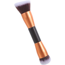 Brocha de Maquillaje Multifunción Dorada Doble Punta, para Mujer
