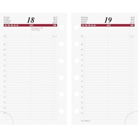 rido/idé Daily Calendar Timing 3 (2025), 1 Page = 1 Day, A7, 448 Pages