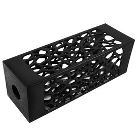 Laroal 2 Pcs Grave Flower Holders, Cemetery Vase For Fresh/Artificial Flowers, Grave Decorations Plastic Rectangle Vases With Detachable Long Spike Black