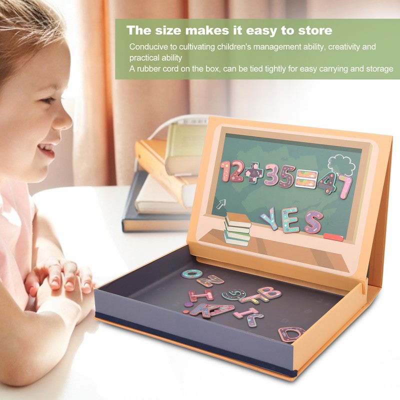 Kids Magnetic Jigsaw Puzzle DIY Paper Drawing Board Children Educational