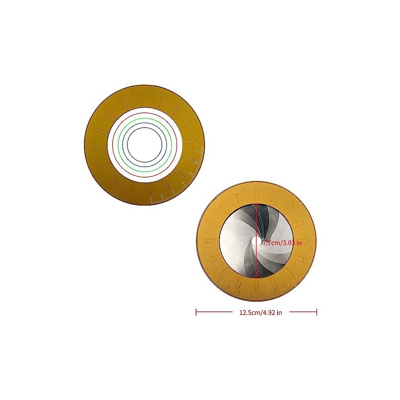 Leadigol Circle Drawing Ruler Measurement Creative Rotatable Round Ruler Flexible