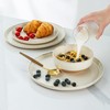AmorArc Ceramic Dinnerware Sets for 4, 12 Pieces Handpainted Plates