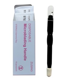 ZUSING Very Sharp Disposable Microblading Pens 9 Needles with Pigment Sponge Microblading Pen Disposable 10 pcs/pack (Black)
