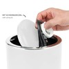 Bremermann bathroom series Savona cosmetic bin with a swing lid,
