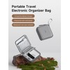 Hagibis 電子機器オーガナイザー トラベルケース ケーブルオーガナイザー バッグポーチ ポータブル 防水 キャリーケース ケーブル、充電器、モバイルバッテリー、SDカード、マウス、USBフラッシュディスク(DPB01 グレー)