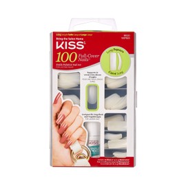 KISS 100 Acrylic Plain Full-Cover Nails (1 PACK, Active Long Square)