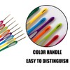 8 Pcs Colorful Handle Crochet Hooks Beginner Crochet Sets Lightweight