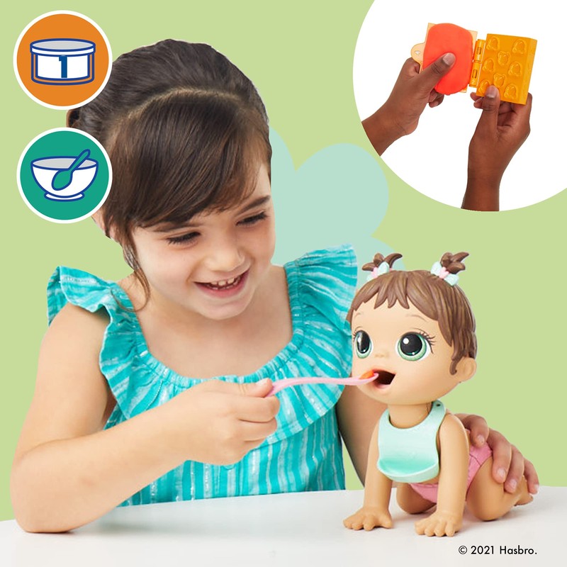 Baby Alive Lil Snacks Doll, Eats and Poops, Snack-Themed 8-Inch