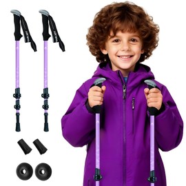Hiking Trekking Poles for Kids, 2 Pack for Trekking or Walking，Lightpurple