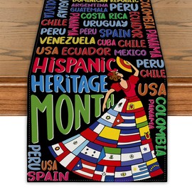 Hispanic Heritage Month Decorations Latin American Table Runner Spanish Classroom Decorations National Hispanic Heritage Month Decorations for Classroom Home