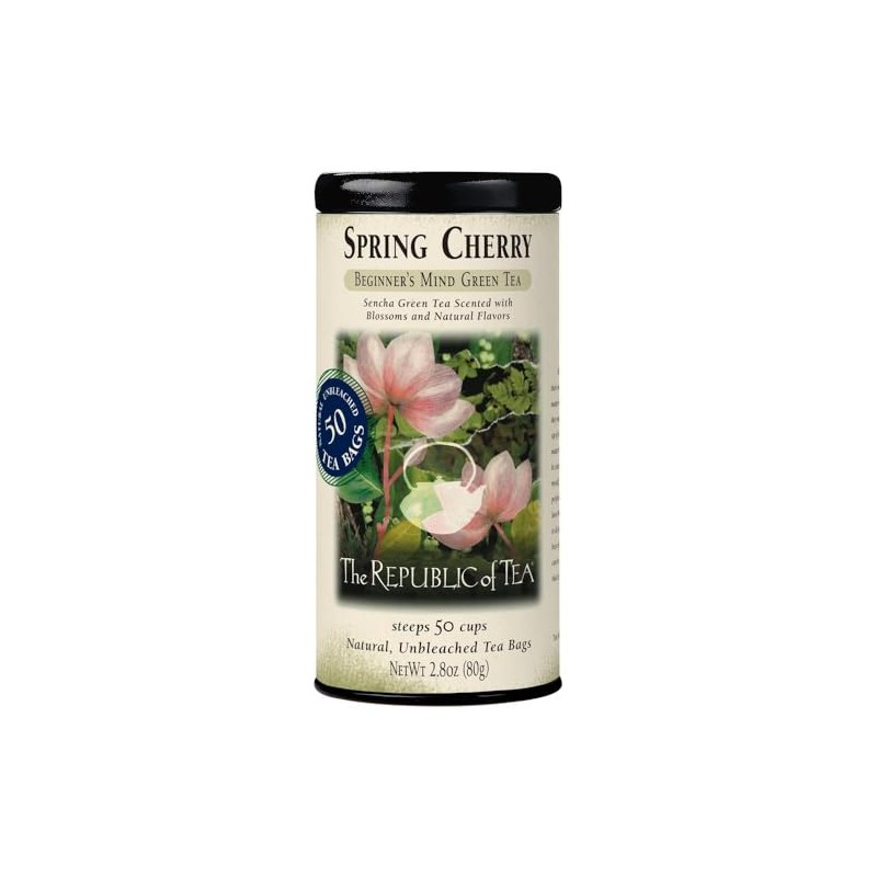 The Republic of Tea - Spring Cherry Green Tea, 50