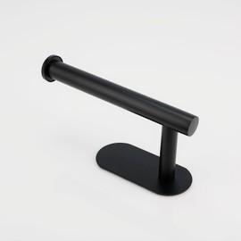 XUJIAHE Toilet Paper Holder, Rustproof Adhesive Toilet Paper Holder, Stainless Steel Toilet Roll Holder Self Adhesive, No Drilling Toilet Paper Roll Holder Stick on Wall(Black)