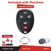 KeylessOption Keyless Entry Remote Control Car Key Fob Replacement for