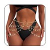 BODIY Gold Waist Chain Sequin Layered Belly Chain Body Chain