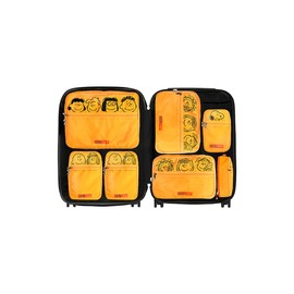 Peanuts / 피넛츠 X 큐랑 스누피 여행용 압축파우치 7종 큐컴 28인치 캐리어 세트