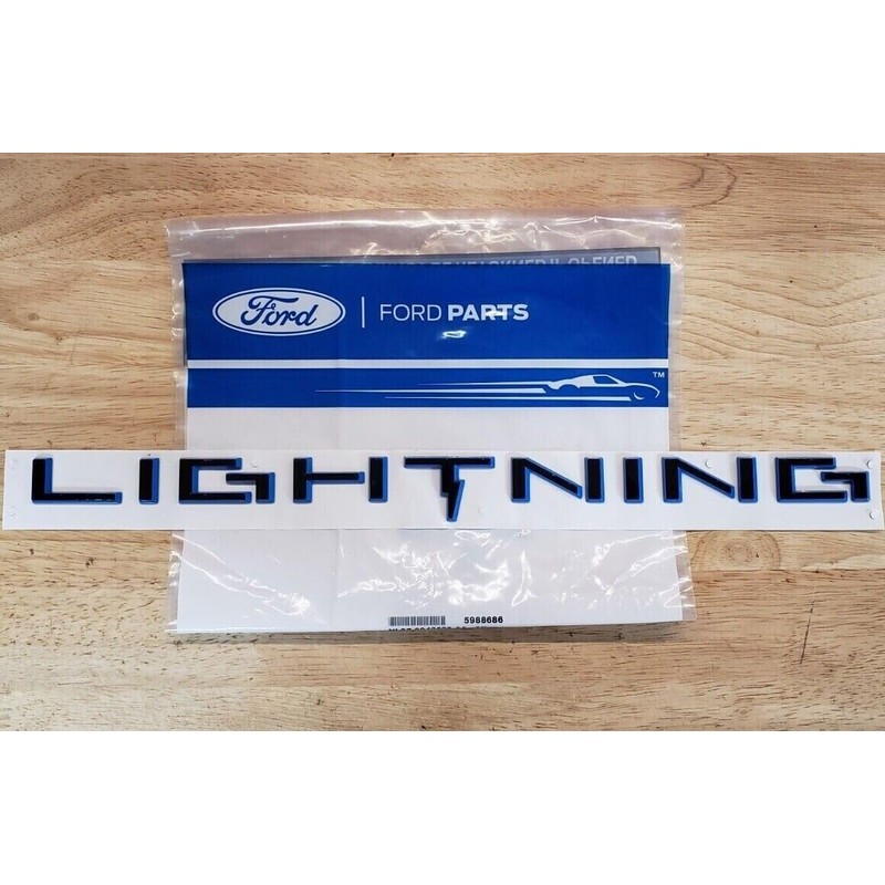 2022+ Ford Lightning OEM Bedside Lightning Decal Badge NL3Z-9942528-AA (1)