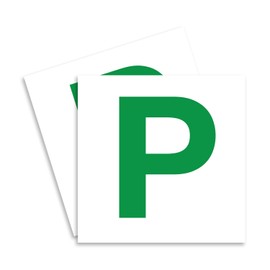 ARVO Magnetic P Plates for Cars - Pack of 2