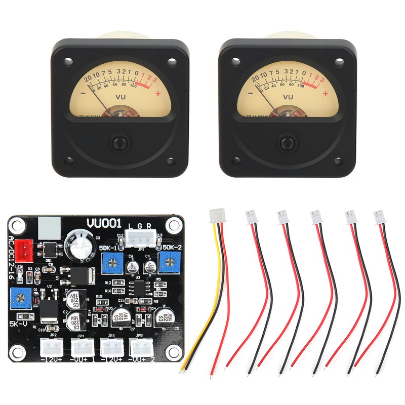 TS-DB45-Q 2Pcs Power Amplifier DB Meter Backlight Audio Level Tester