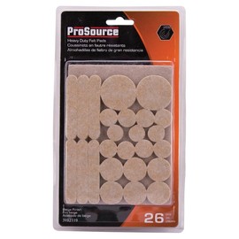 Rocky Mountain Goods Felt Furniture Pads – 26 Piece Heavy-Duty Floor Protector Pad Set – Assorted Sizes – Prevent Scratches on Hardwood, Tile & Laminate – Beige Felt Pads for Furniture