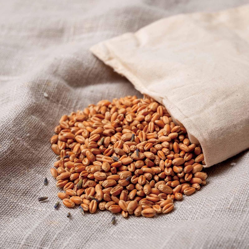 KLIPPAN Wheat and Cold Wheat Eye Pillow, Lavender, Washed Linen,