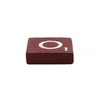CleverDelights 100 Wood Letter Tiles - Maroon Color - Complete