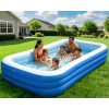 Alberca Inflables Grandes 260cm Piscinas Rectangulares Azul
