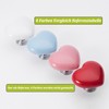 NAKUPENDA 4 x Heart-shaped Ceramic Knobs, Drawer Knob, Ceramic Handle,