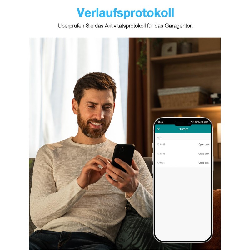 Smart Garage Door Opener, Maxcio WiFi Garage Door Switch, Compatible