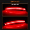 ADIIL Red Full LED Rear Bumper Side Marker Lights Assembly