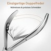 Cuticle Nippers with Cuticle Pusher, Easkep Dead Skin Remover, Scissor