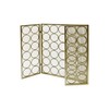 Christopher Knight Home Koda Modern Three Panel Iron Firescreen, Gold