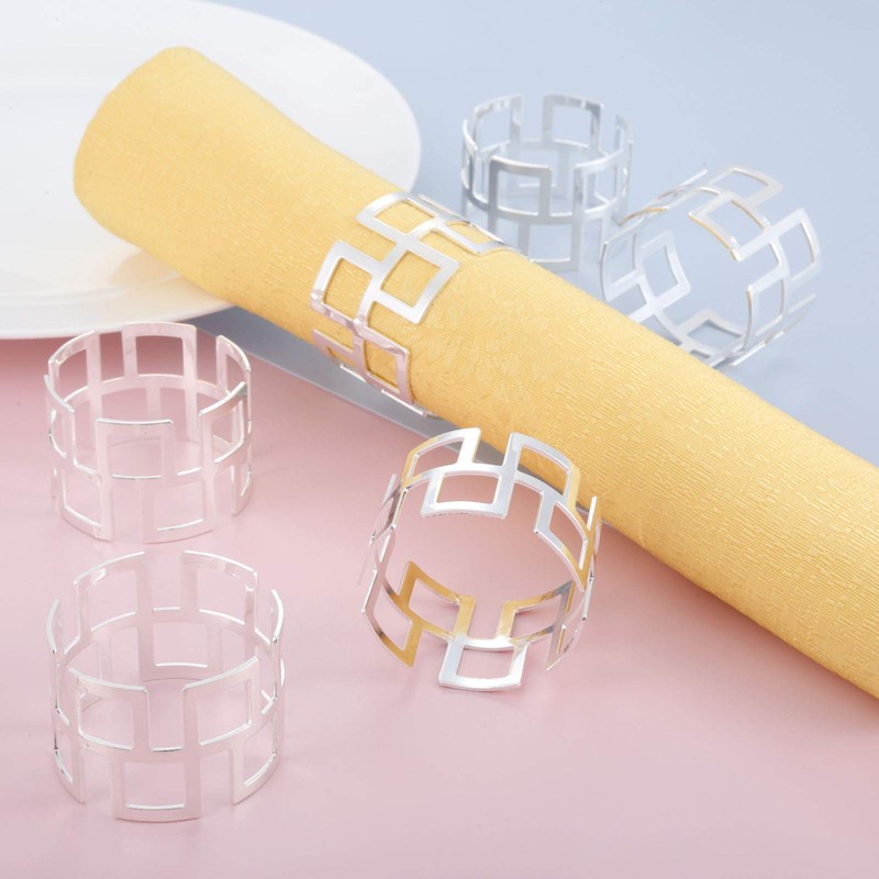 Napkin Rings Napkin Holders for Weddings, Receptions, Table Decoration, Restaurants,