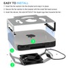 IFCASE Mac Mini Cooling Fan Mount, Behind Monitor, Under Desk,