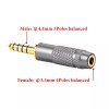Geekria 4.4mm Male to 3.5mm Balanced Female Gold-Plated Headphones Adapter