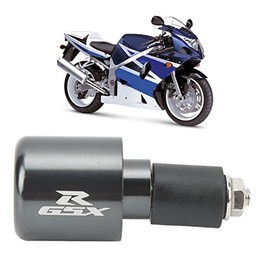 Motorcycle Handlebar Grips Bar End Plug,Motorcycle Bar Ends Comfortable Hand Grip Cap Handle Anti Vibration Racing Plugs Slider Replacement for GSXR600 2001‑2014 (Black)