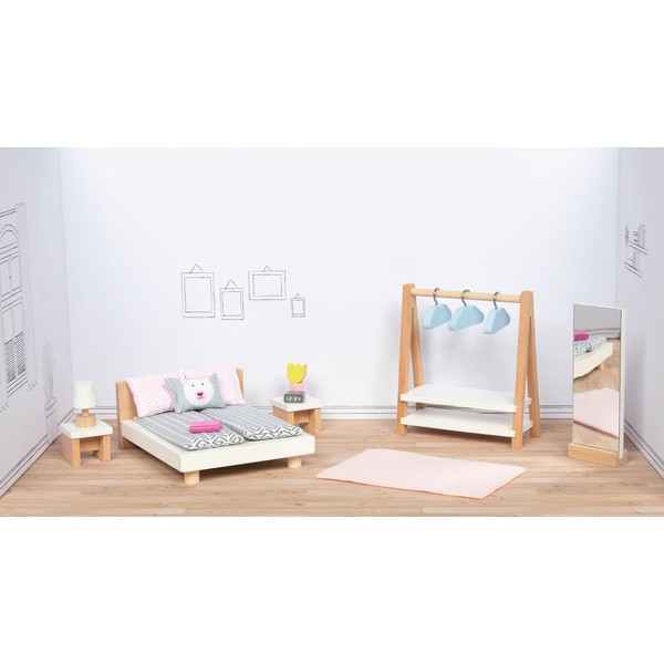 GOKI 51468 Muebles para muñecas Style, Babies and Early Childhood Dormitory, Multicoloured, One Size