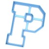 Sweet Prints Inc Varsity Letter P Cookie Cutter - Dishwasher