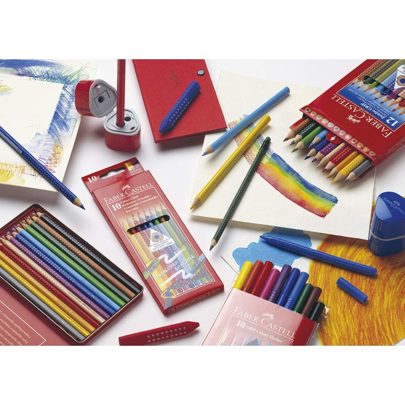 Faber-Castell 116520 – Coloured Pencils Triangular Jumbo Pack of 20
