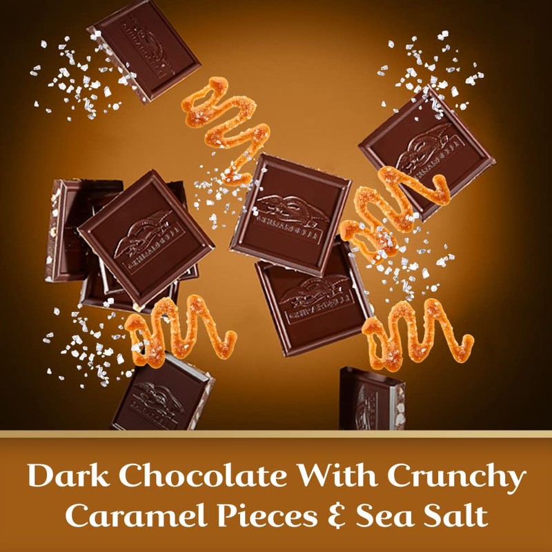 GHIRARDELLI Salted Caramel Intense Dark Bar, 3.5 Oz Bar (Pack