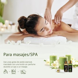 Aeshory Kit De 20 Aceites Esenciales 5 Ml Para Difusor, Aromaterapia Y Spa - Aceites Como Rosemary, Eucalyptus, Sandalwood, Sweet Orange, Tea Tree, Lemongrass, Peppermint, Bergamot, Frankincense,lemon