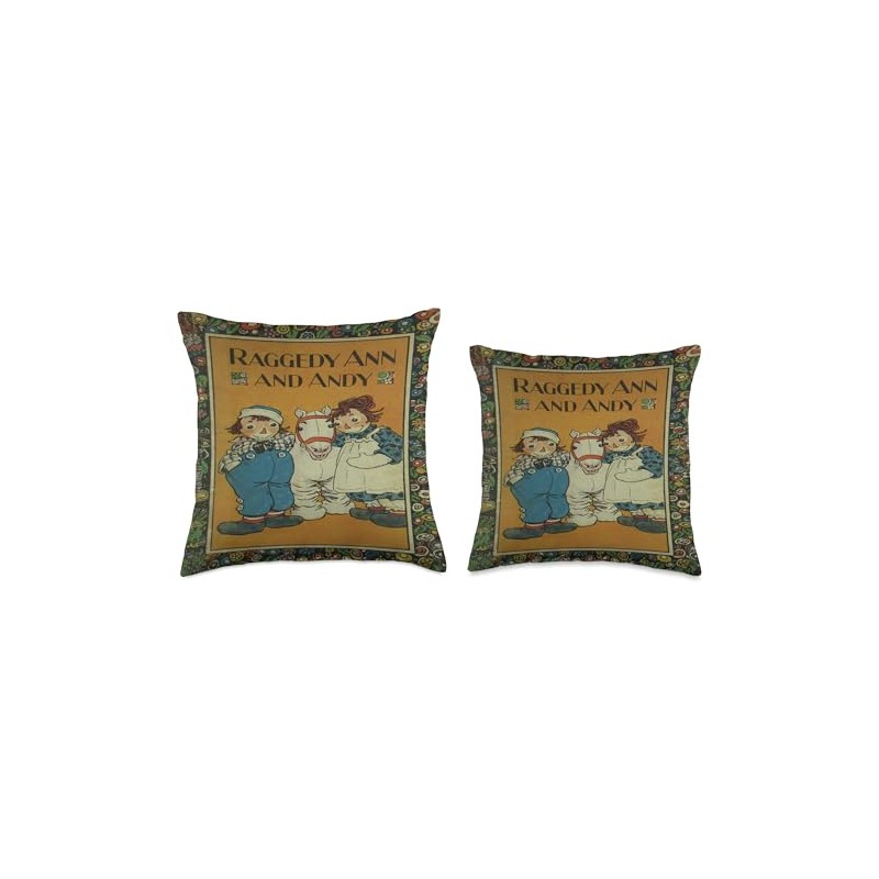 Raggedy Ann & Andy Throw Pillow