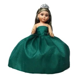Muñeca Quinceañera Xv 15 Lacio Verde Botella