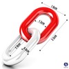 HAFIX Barrier chain, warning chain, two-tone red and white chain,