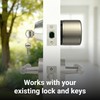 Retrofit Smart Lock for Existing Deadbolt, Built-in Wi-Fi
